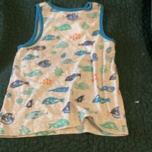 Kids Fish Print Tank Top